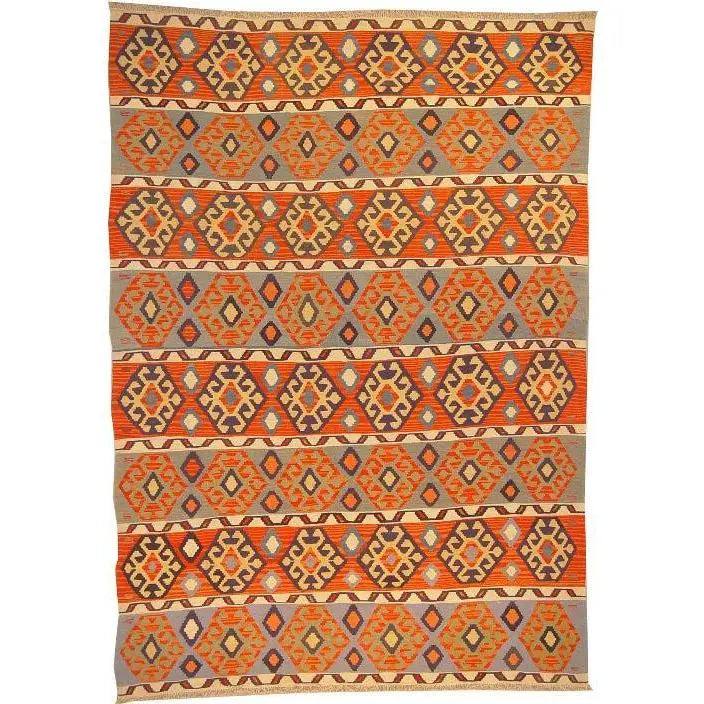 One Of The Kind Ardabil Persian Kilim 8'6" x 5'10"